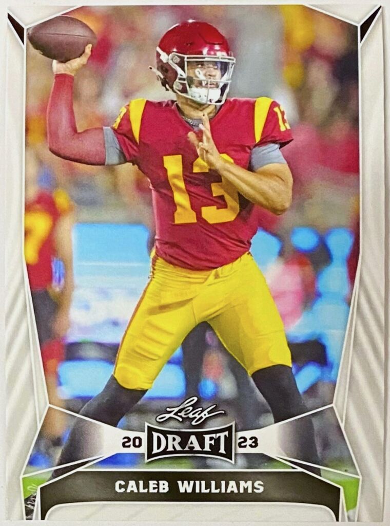 Caleb Williams 2023 Leaf Draft USC Trojans Football Prospect Rookie