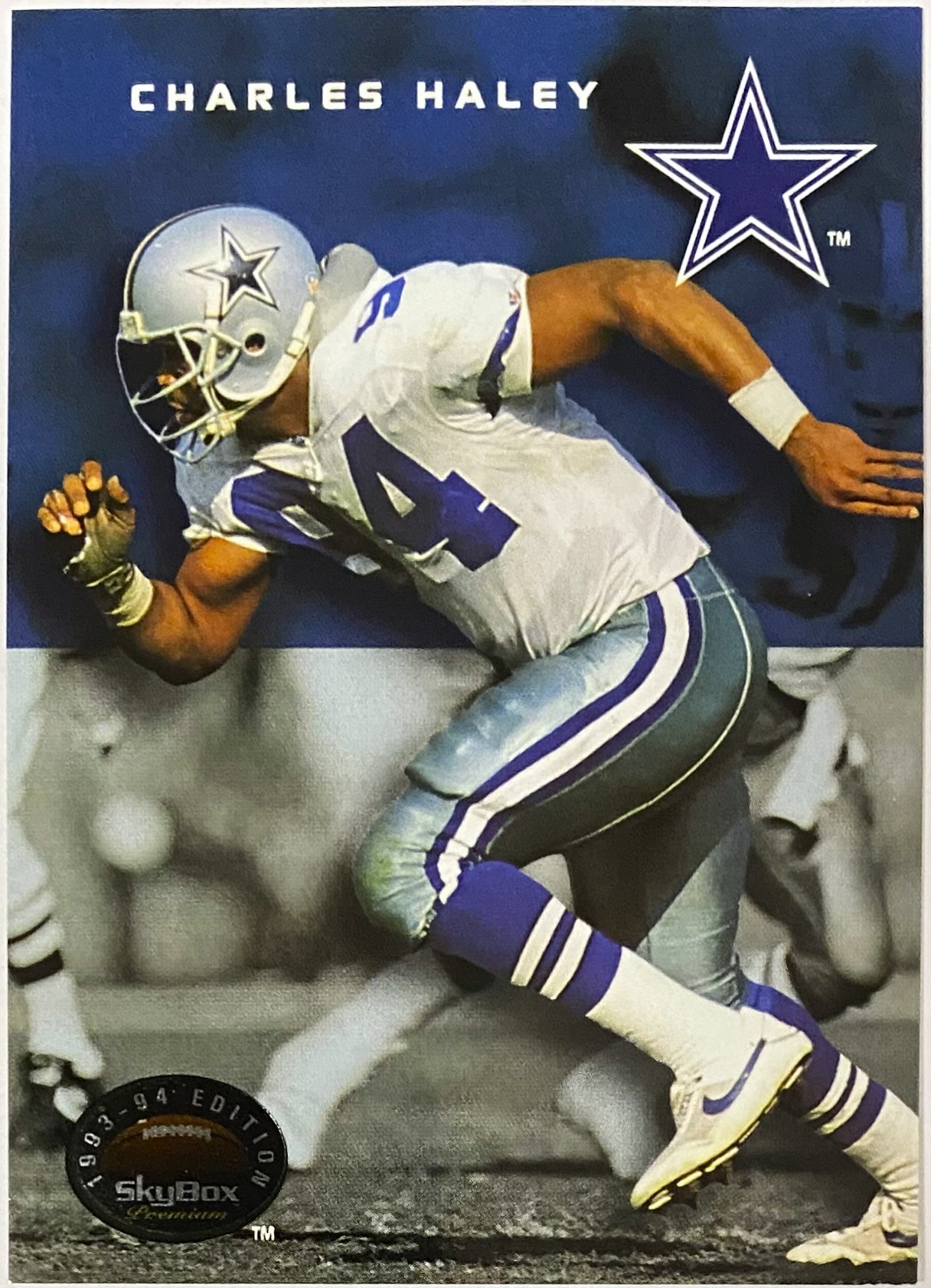 Charles Haley 1993 Skybox Premium Dallas Cowboys Football Card - KBK Sports