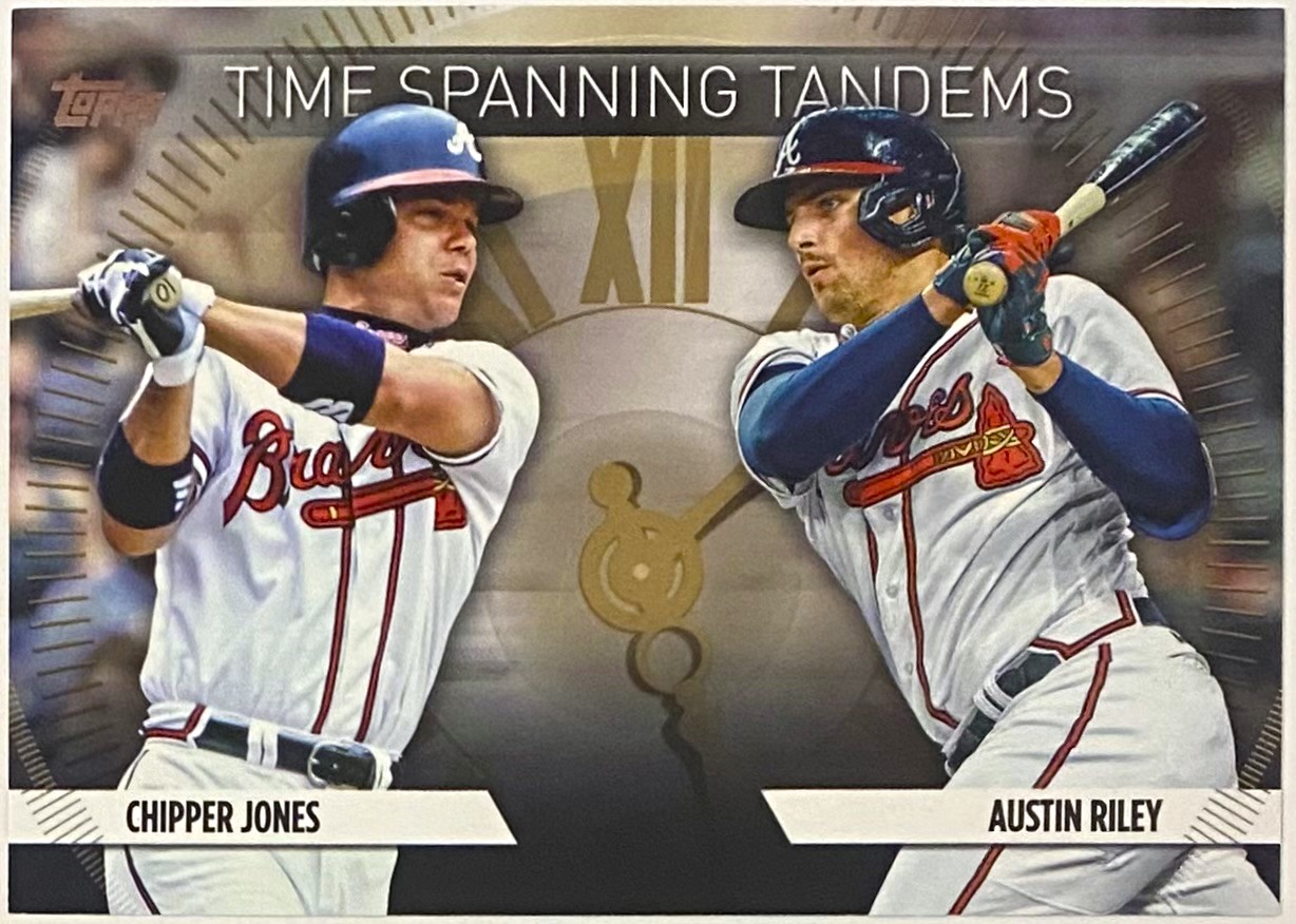 Chipper Jones & Austin Riley 2023 Topps Update Series Atlanta Braves