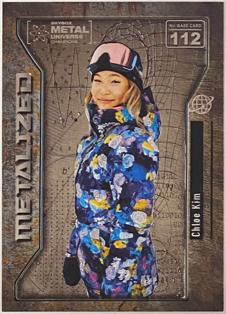 Chloe Kim 2021 Skybox Metal Universe Champions Metalized Snowboarding ...