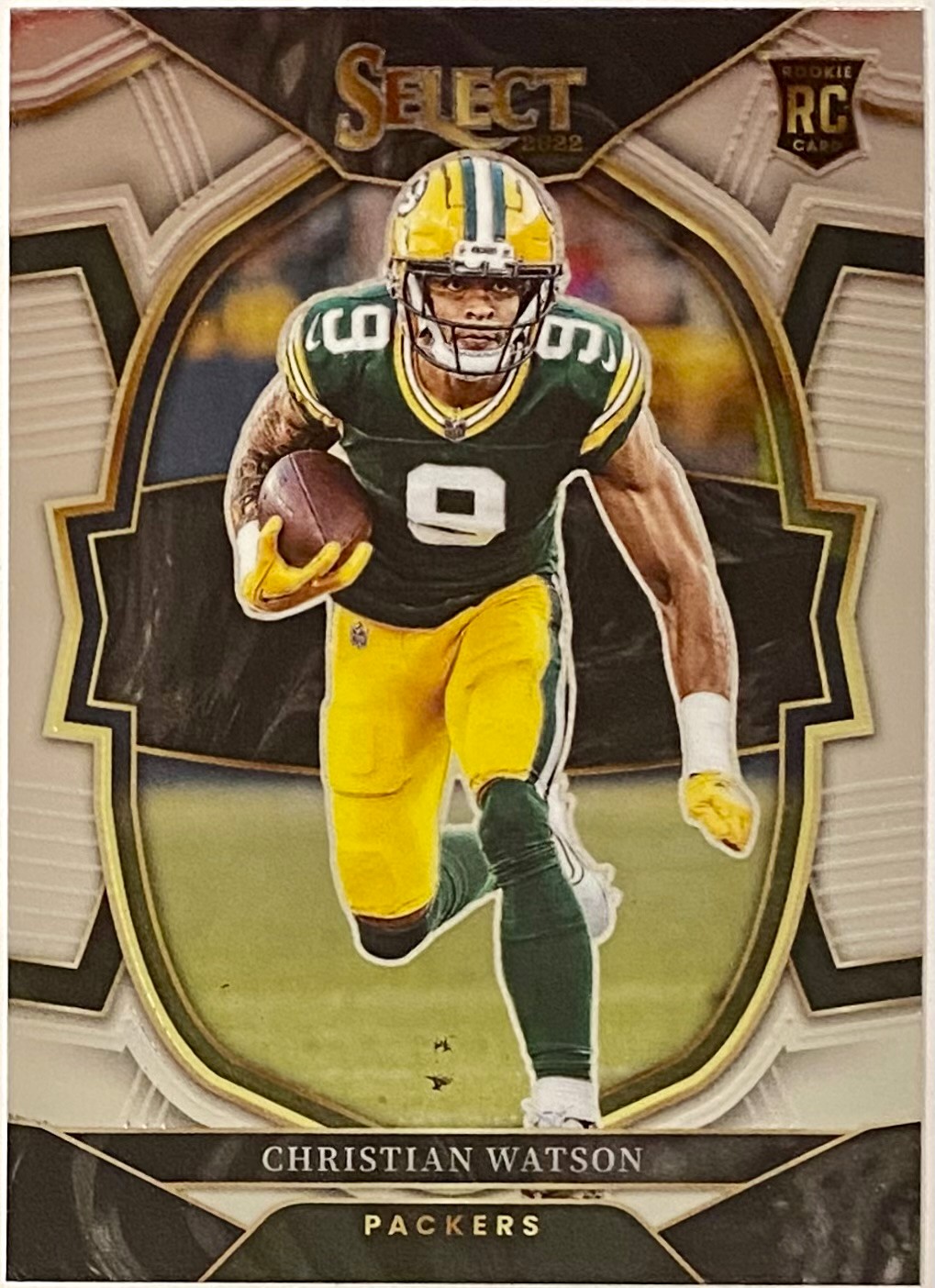 Christian store Watson 2022 Panini Spectra Rising Rookie Dual Patch #’d 4/10 Packers