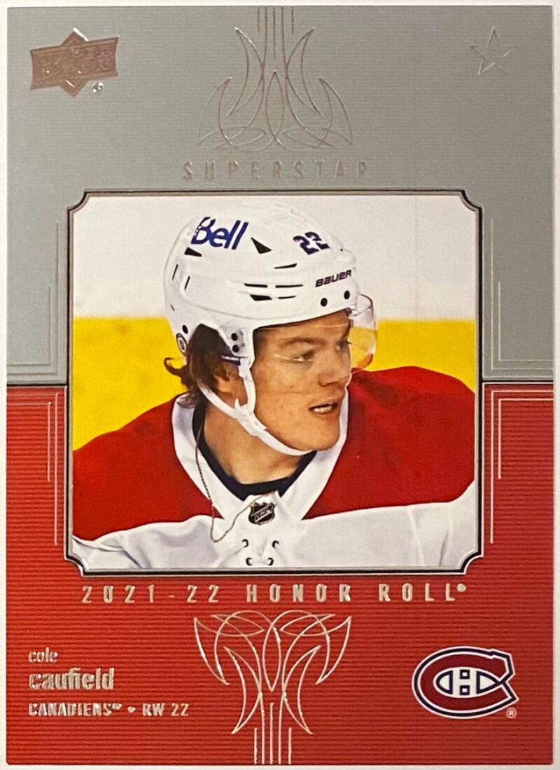 Cole Caufield 2021-22 Upper Deck Series 1 Hockey Montreal Canadiens ...