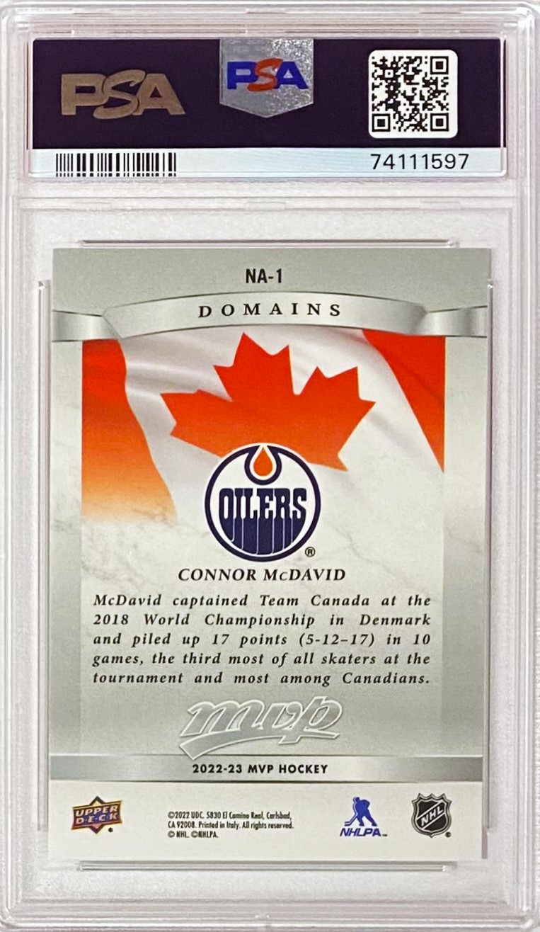 Connor McDavid Rookie Card - A Lesser Known Card Graded PSA 9 for < $100 :  r/hockeycards