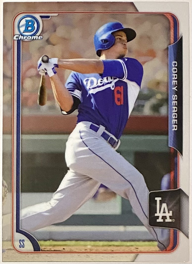 Corey Seager 2015 Bowman Chrome Los Angeles Dodgers Baseball Prospect ...