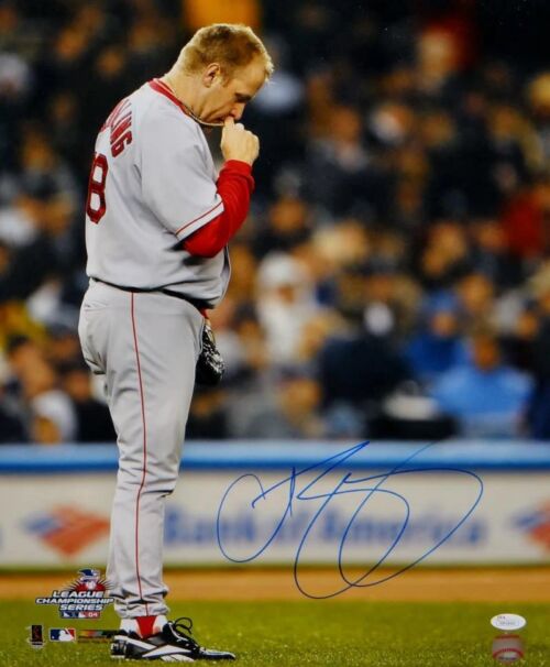 Curt Schilling Autographed White Boston Red Sox Majestic Jersey