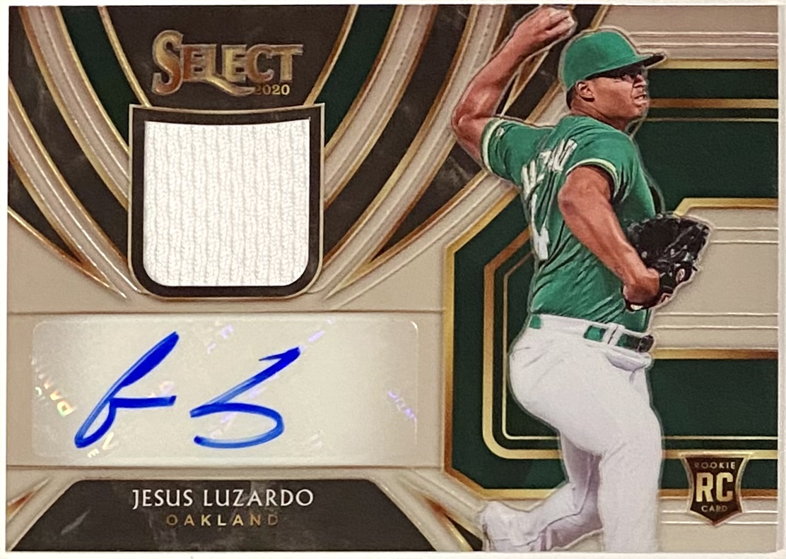 Jesus Luzardo Autographed 2020 Panini Select Baseball Oakland Athletics ...