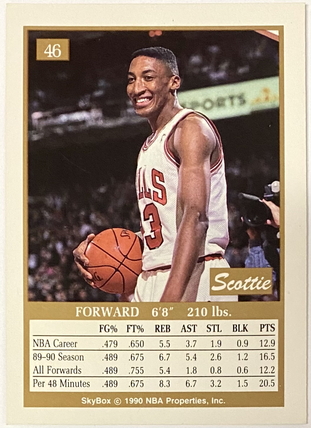 Scottie Pippen 1990-91 Skybox Chicago Bulls Basketball Card - KBK Sports