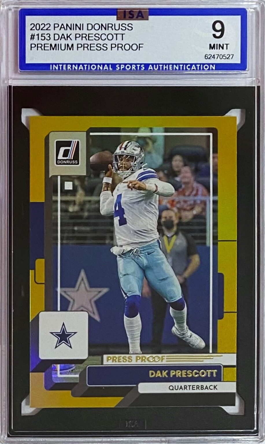 Dak Prescott 2022 Panini Donruss Football Dallas Cowboys Press Proof ...