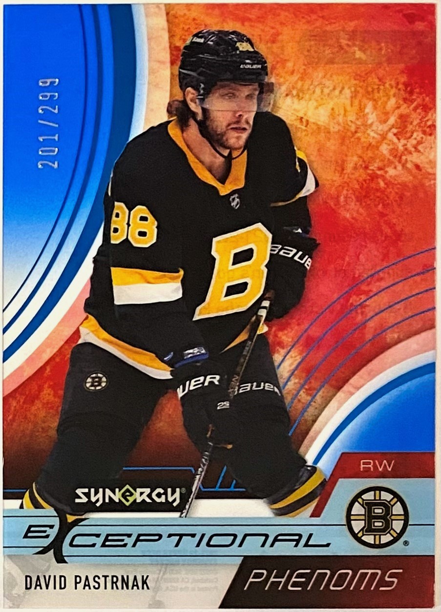 David Pastrnak 2021-22 Upper Deck Synergy Hockey Boston Bruins ...