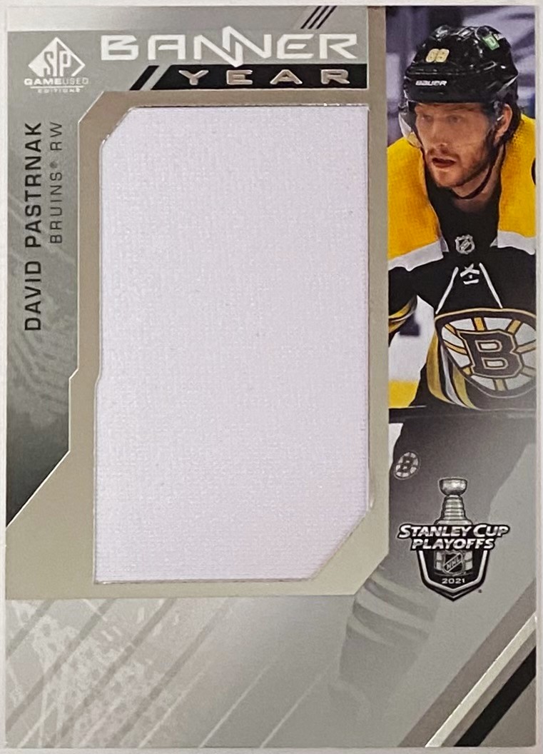 David Pastrnak 2021-22 Upper Deck SP Game Used Hockey Boston Bruins ...