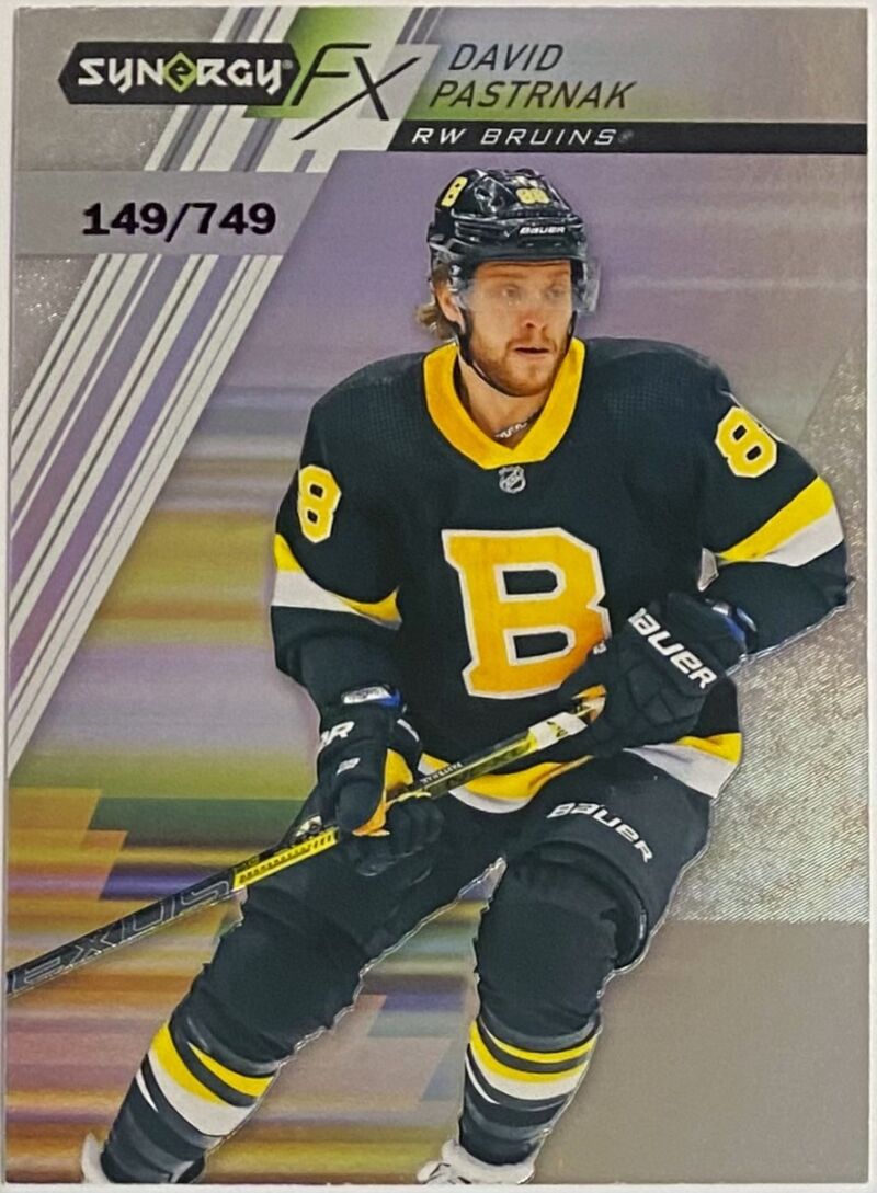 David Pastrnak 2020-21 Upper Deck Synergy Hockey Boston Bruins FX ...