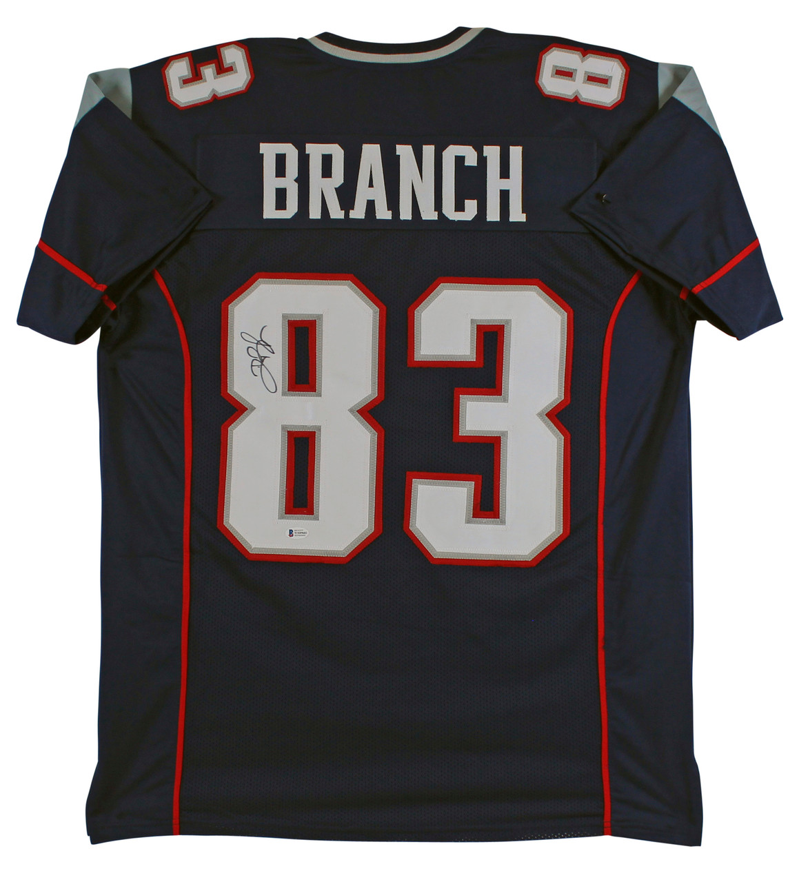 Deion Branch Autographed New England Patriots Custom Navy Jersey - KBK ...