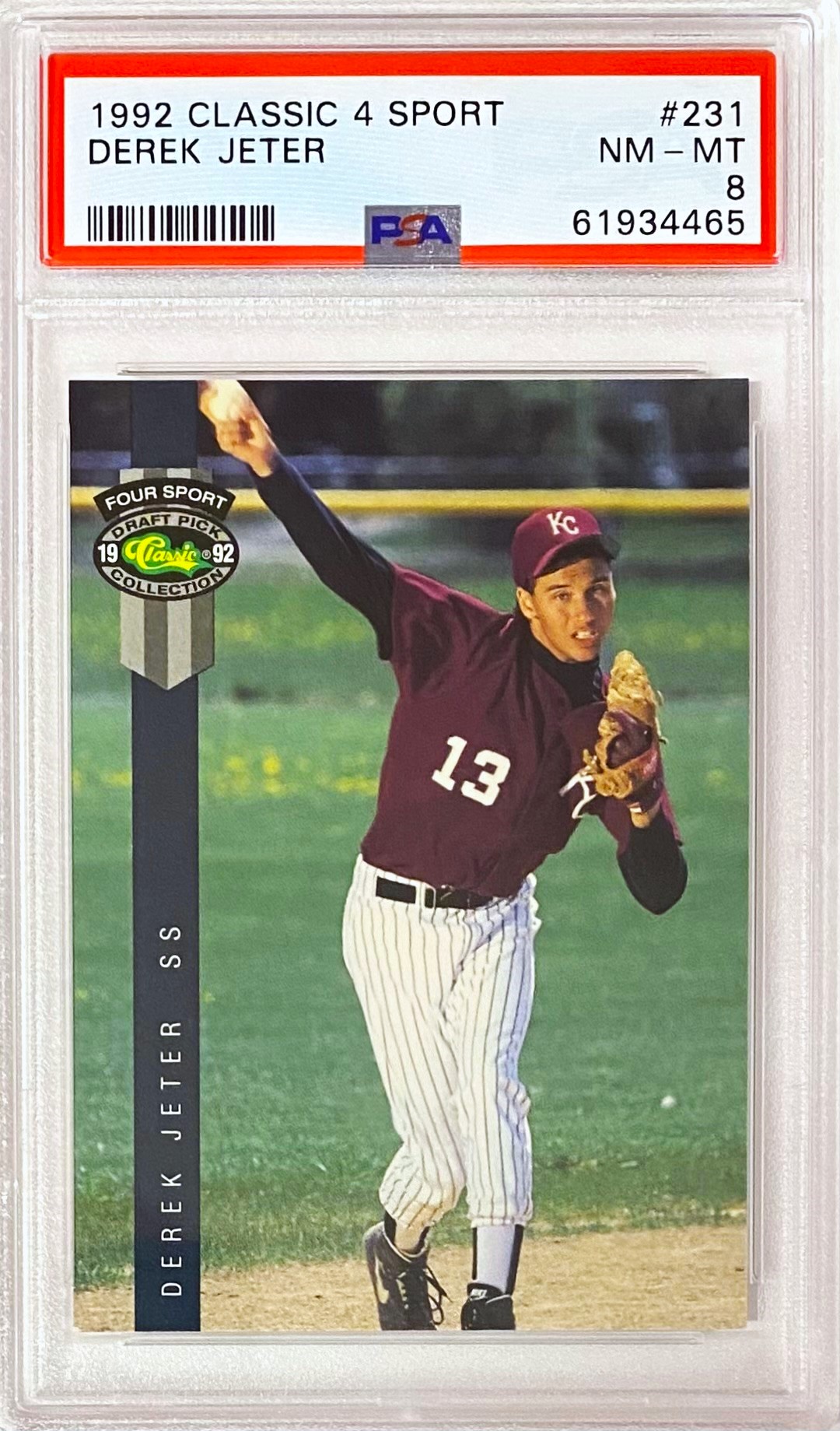 Derek Jeter 1992 Classic Four Sport Draft Pick Collection New York ...