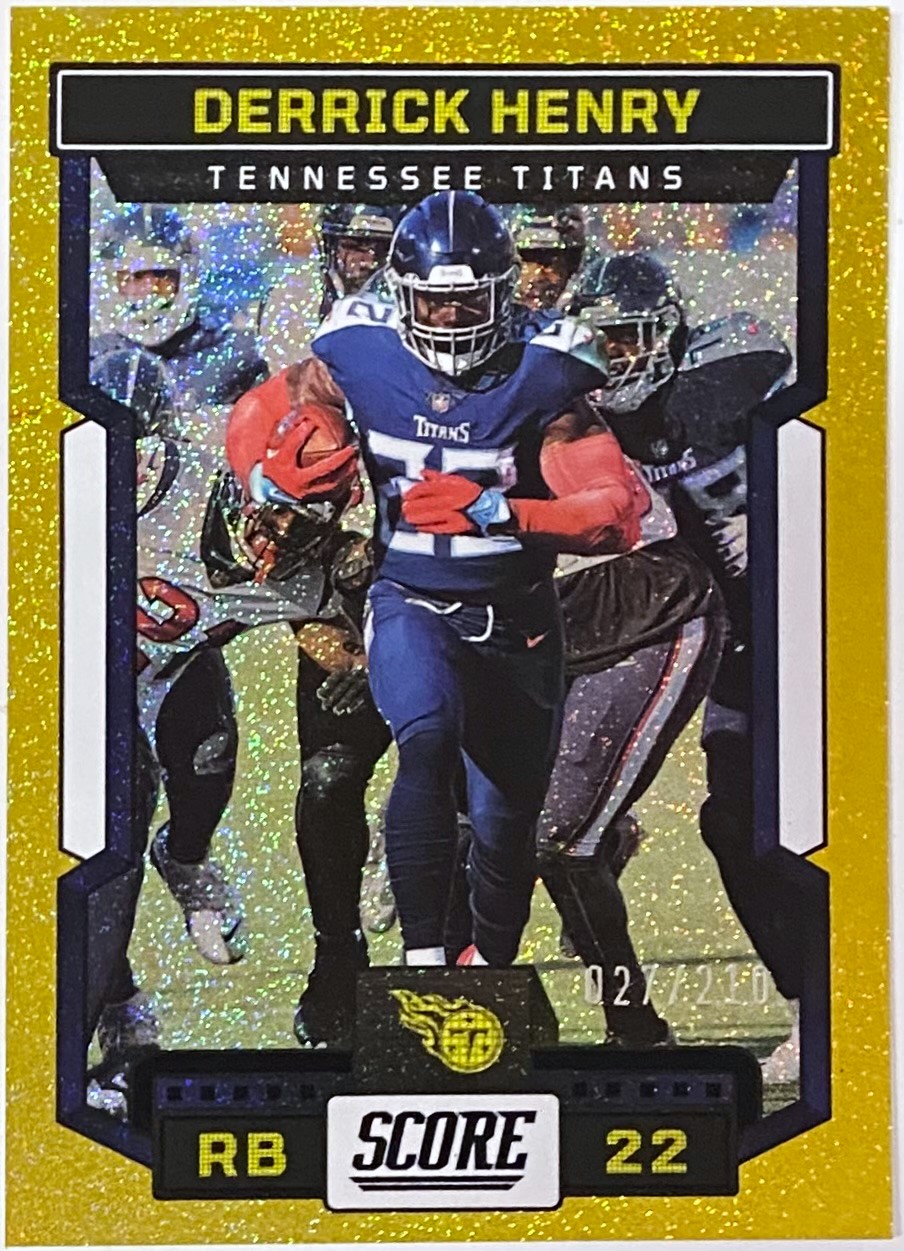 Derrick Henry 2023 Panini Score Football Tennessee Titans Gold Dots ...