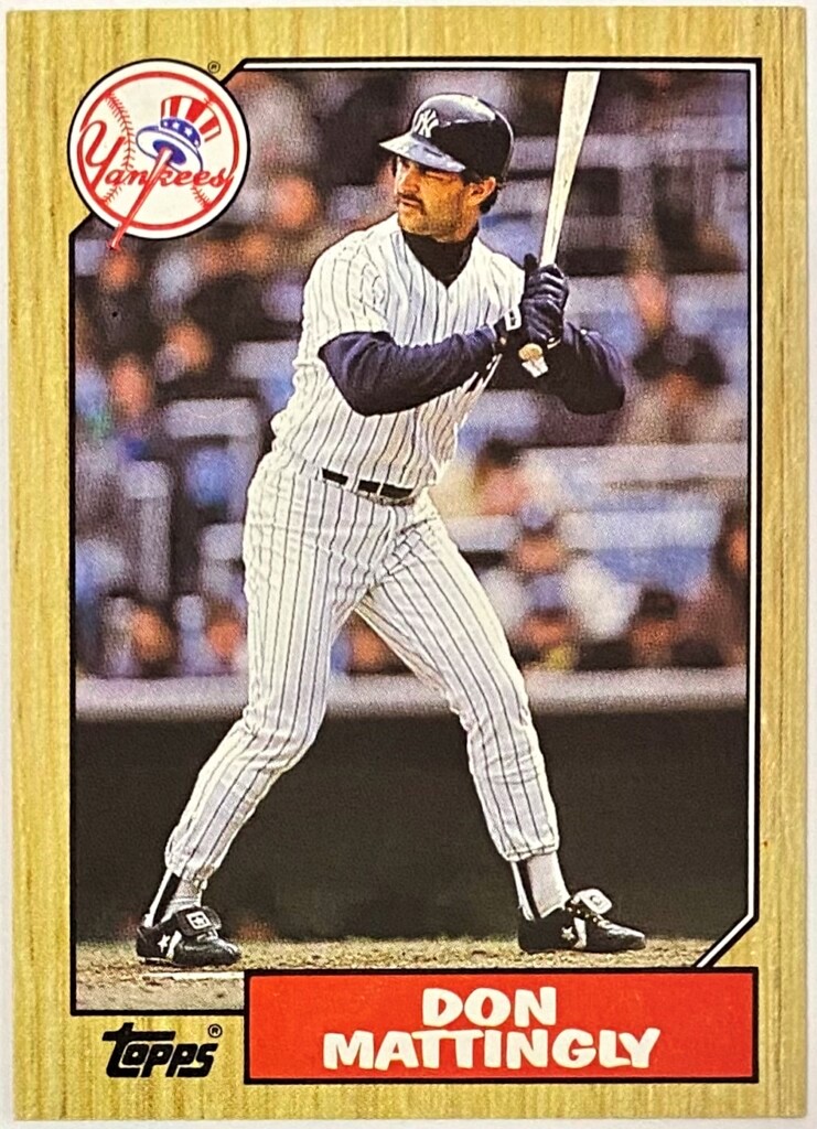 Don Mattingly 1987 Topps New York Yankees Baseball Card – KBK Sports