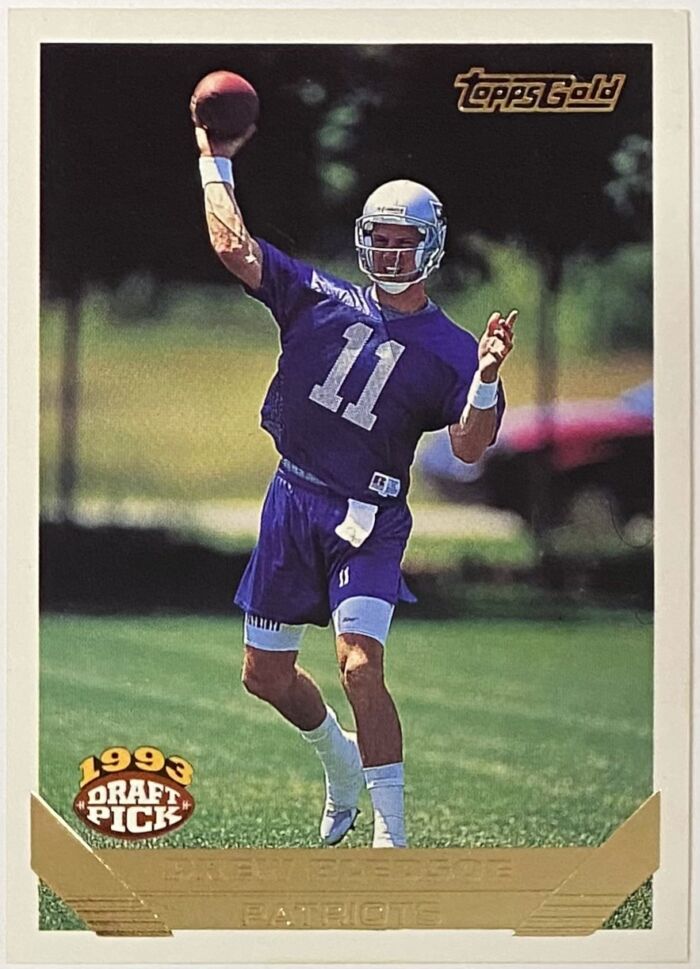 Drew Bledsoe 1993 Topps Gold New England Patriots Football Draft Pick ...