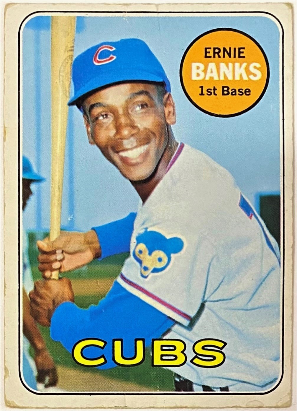 Ernie Banks 1969 Topps Chicago Cubs Baseball Card (light Creases) – Kbk 