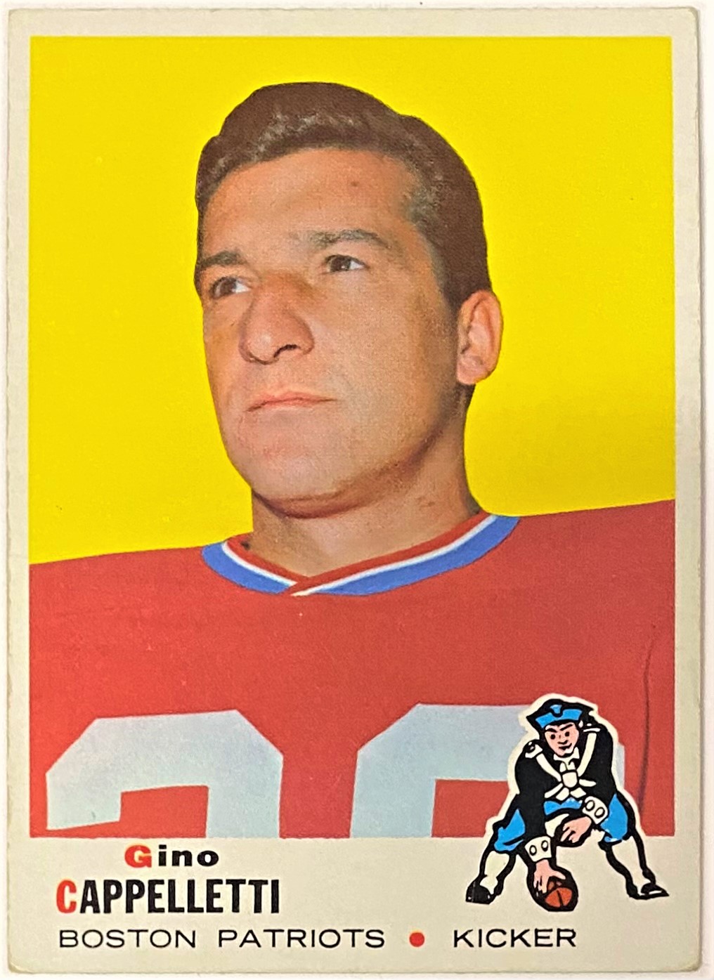 Gino Cappelletti 1969 Topps Boston Patriots Football Card Kbk Sports 9863