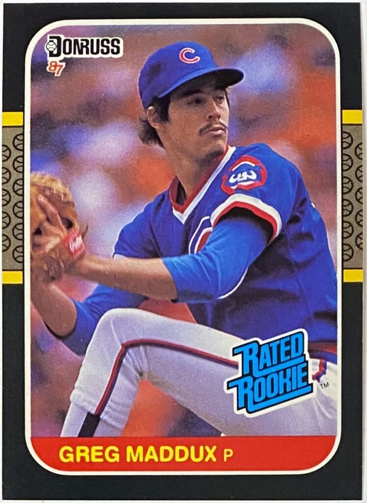 Greg Maddux 1987 Donruss Chicago Cubs Baseball Rated Rookie Card - KBK ...