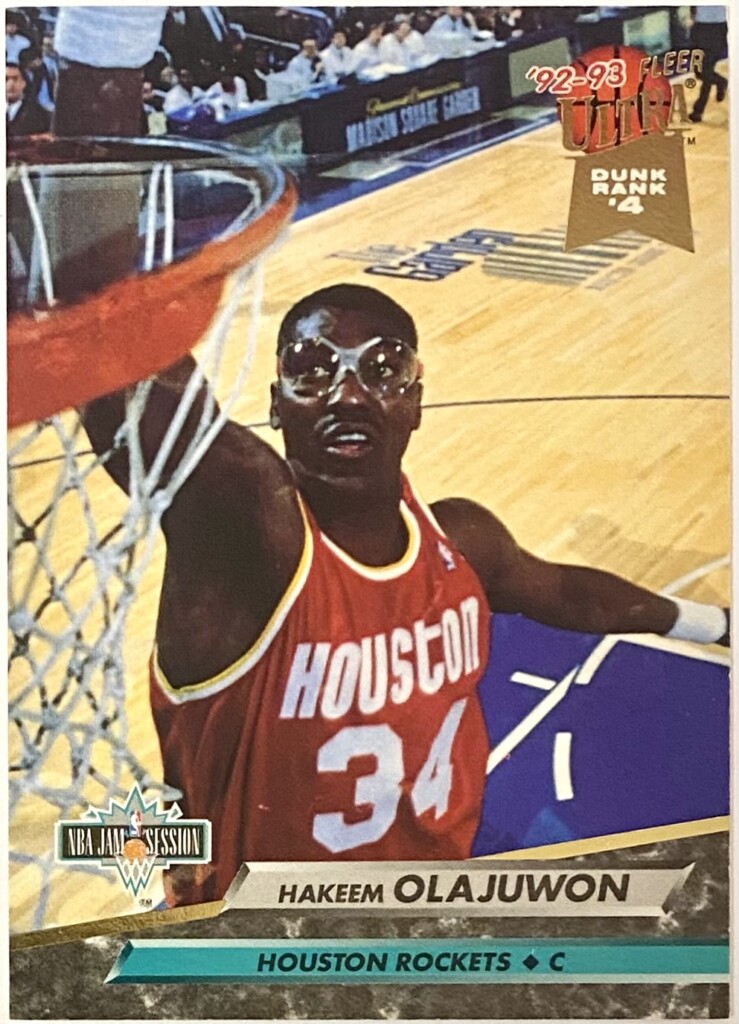 Hakeem Olajuwon 1992 93 Fleer Ultra Houston Rockets Basketball Nba Jam