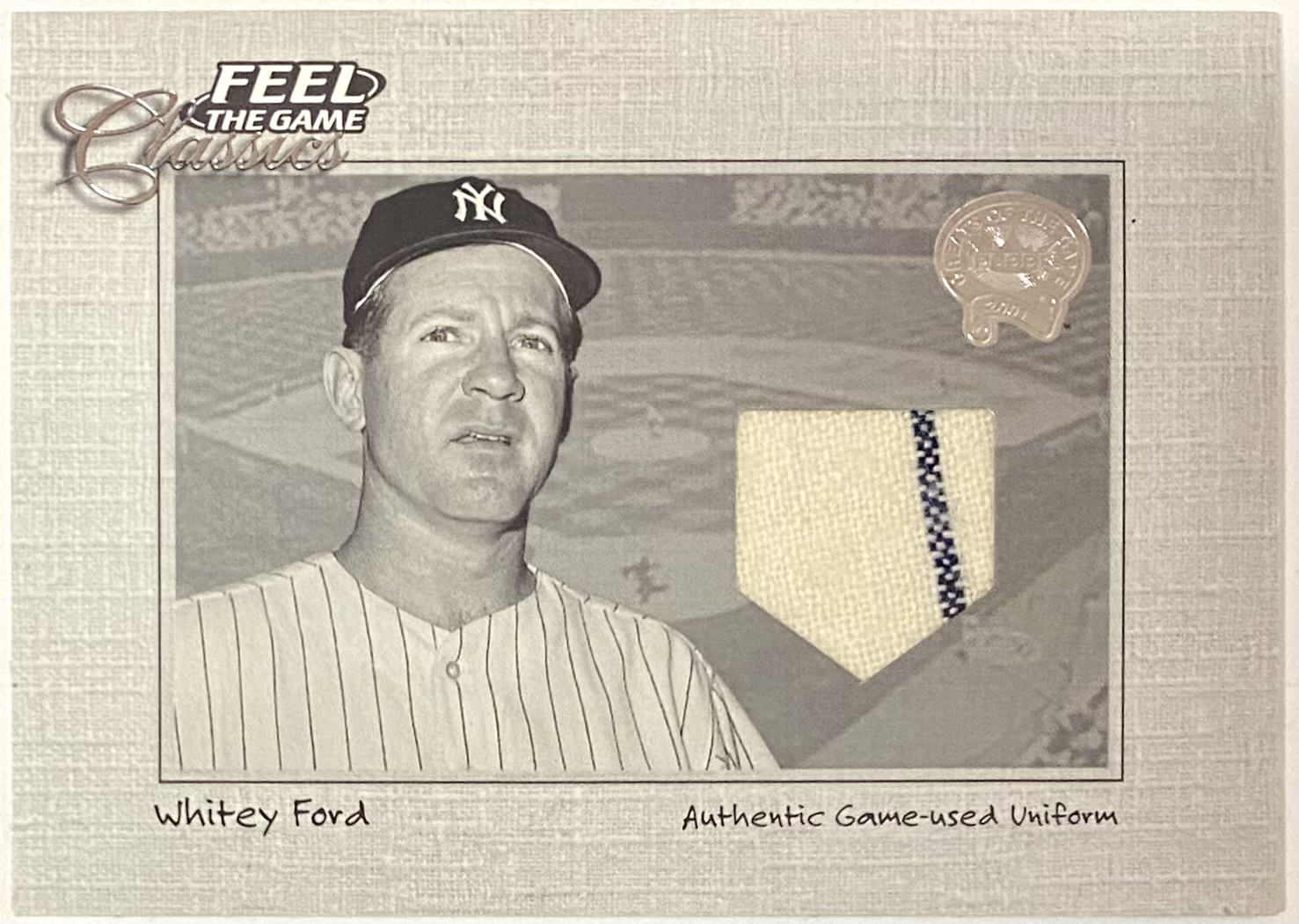 Whitey Ford 2001 Fleer Greats of the Game New York Yankees Feel the ...