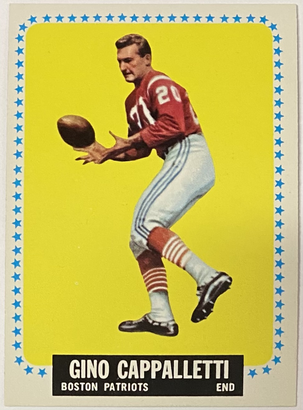 Gino Cappelletti 1964 Topps Boston Patriots Football Card Kbk Sports 7658