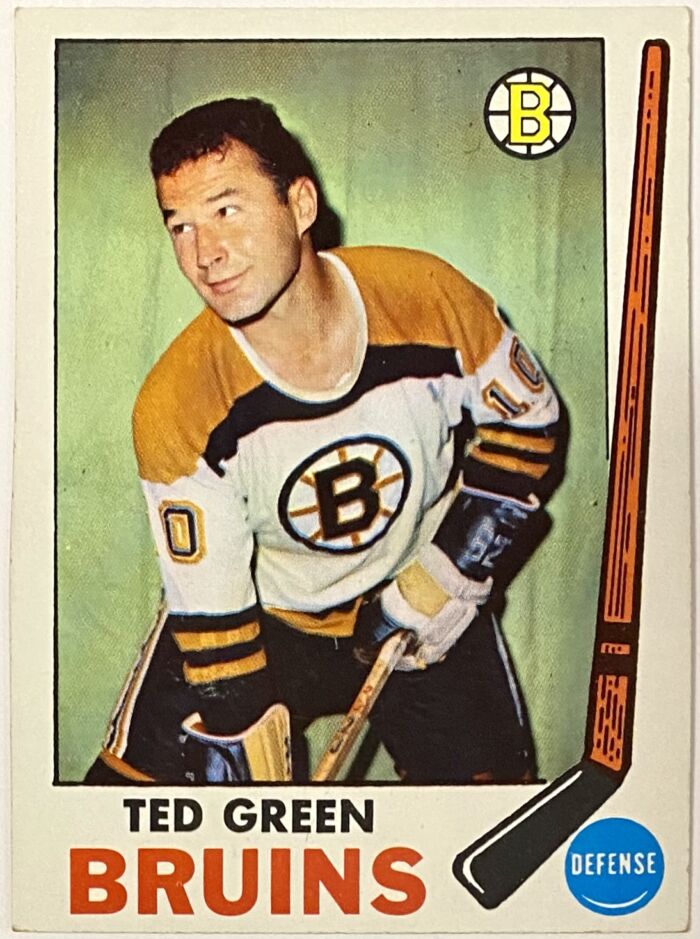 Ted Green 1969-70 Topps Boston Bruins Hockey Card - KBK Sports