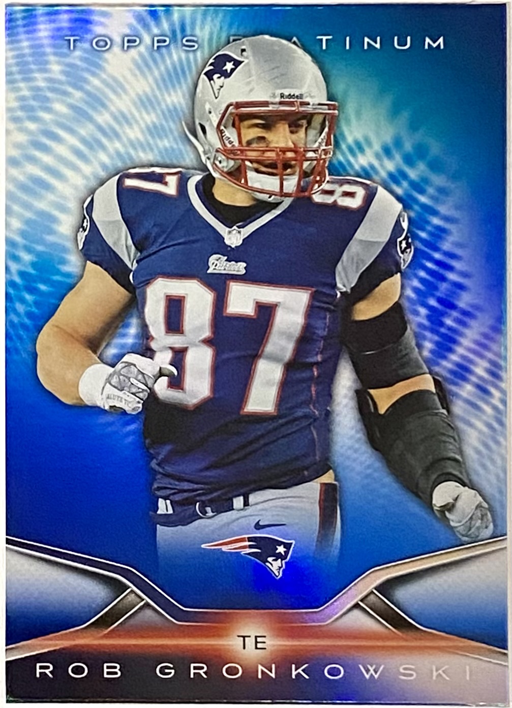 Rob Gronkowski 2014 Topps Platinum New England Patriots Football Blue ...