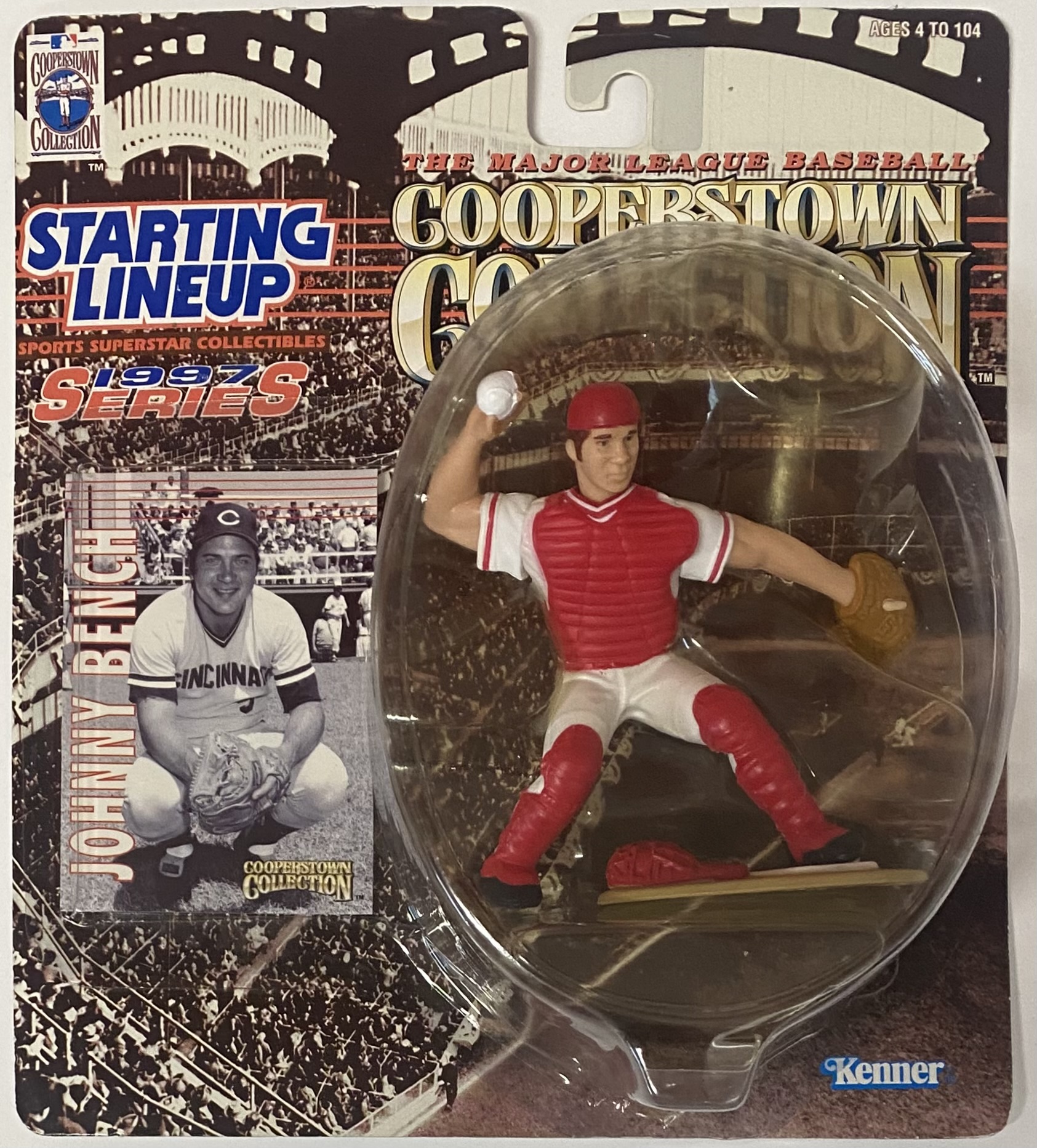 Johnny Bench 1997 Starting Lineup Cincinnati Reds Baseball Cooperstown ...