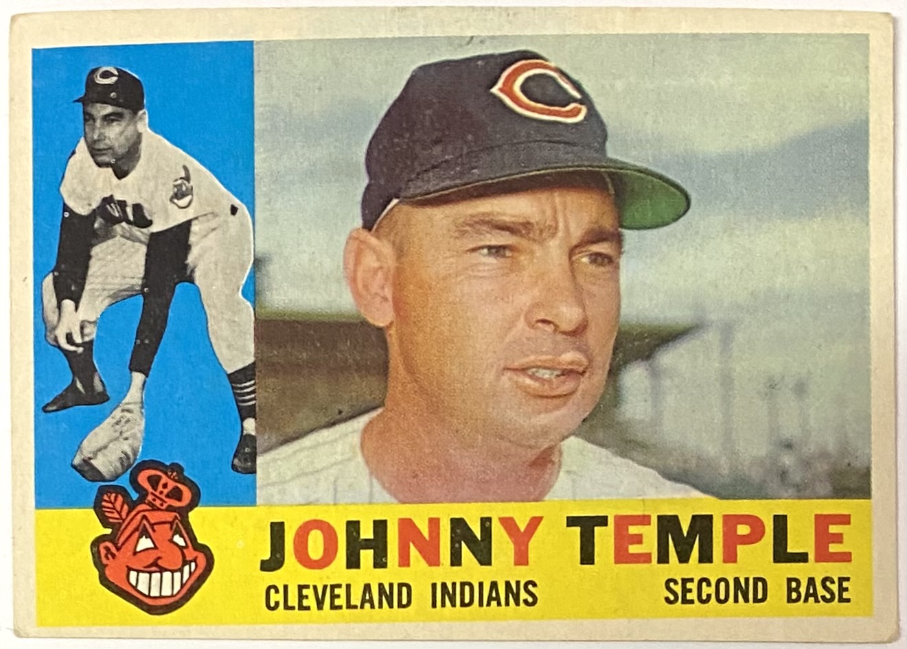 Johnny Temple 1960 Topps Cleveland Indians Baseball Card - KBK Sports