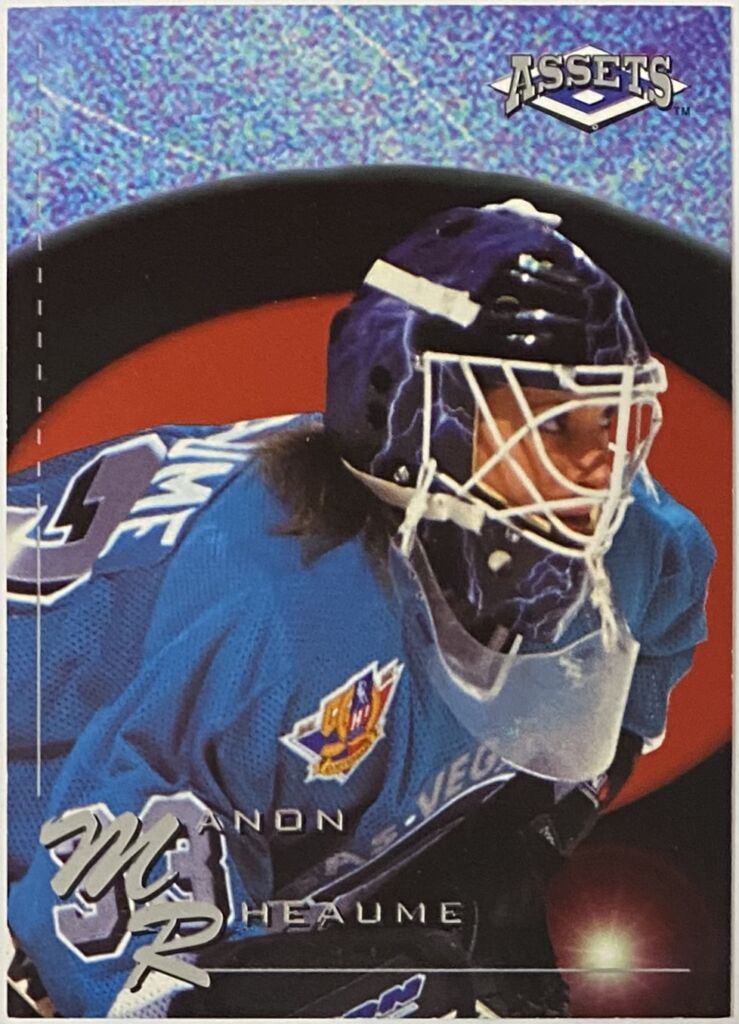 Manon Rheaume 1995 Classic Assets Las Vegas Thunder Hockey Rookie Card