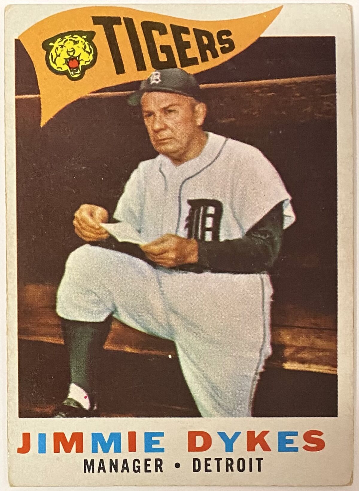 Jimmie Dykes 1960 Topps Detroit Tigers Baseball Card Kbk Sports 3589