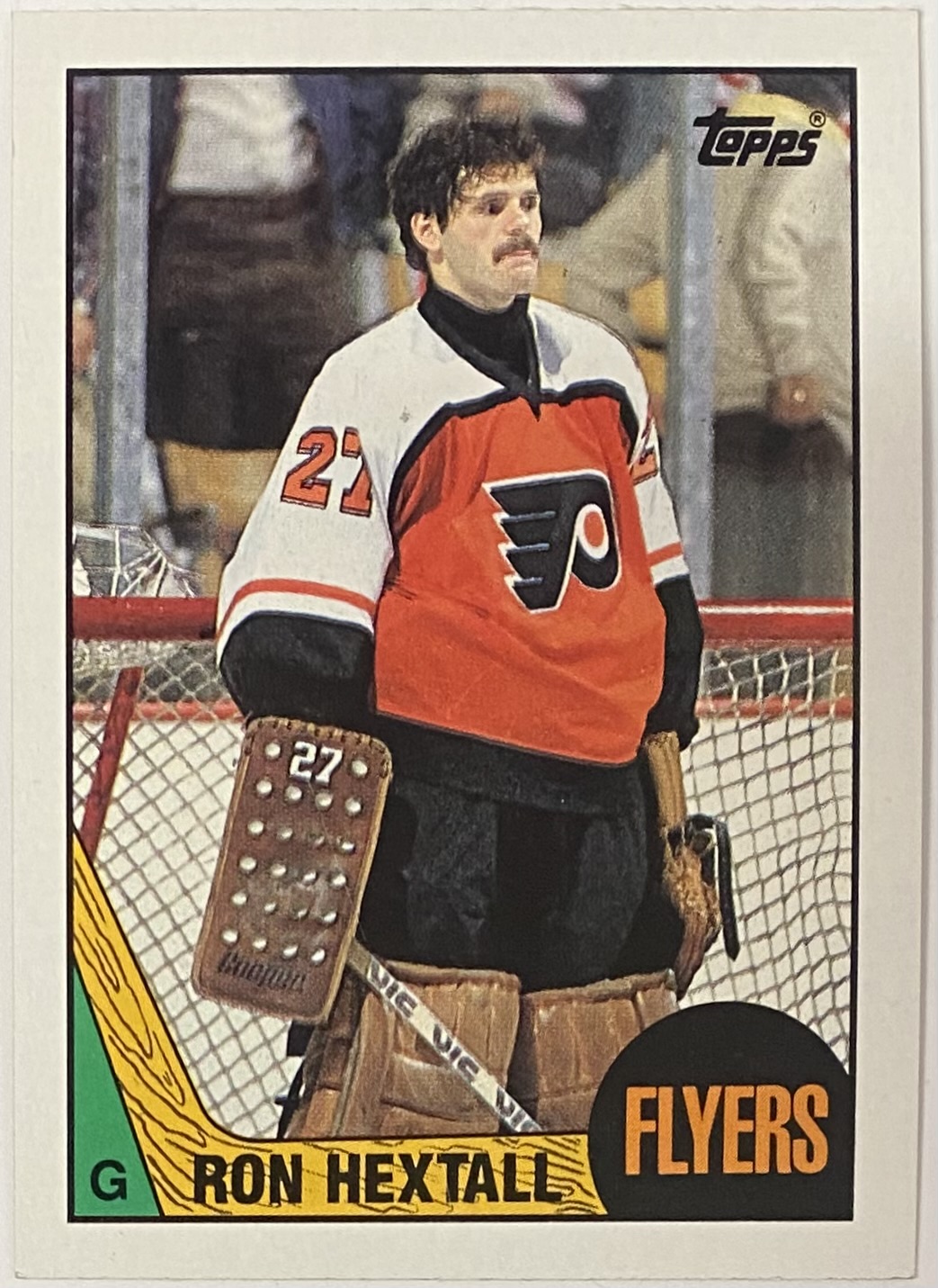 Ron Hextall 1987-88 Topps Philadelphia Flyers Hockey Rookie Card - KBK ...