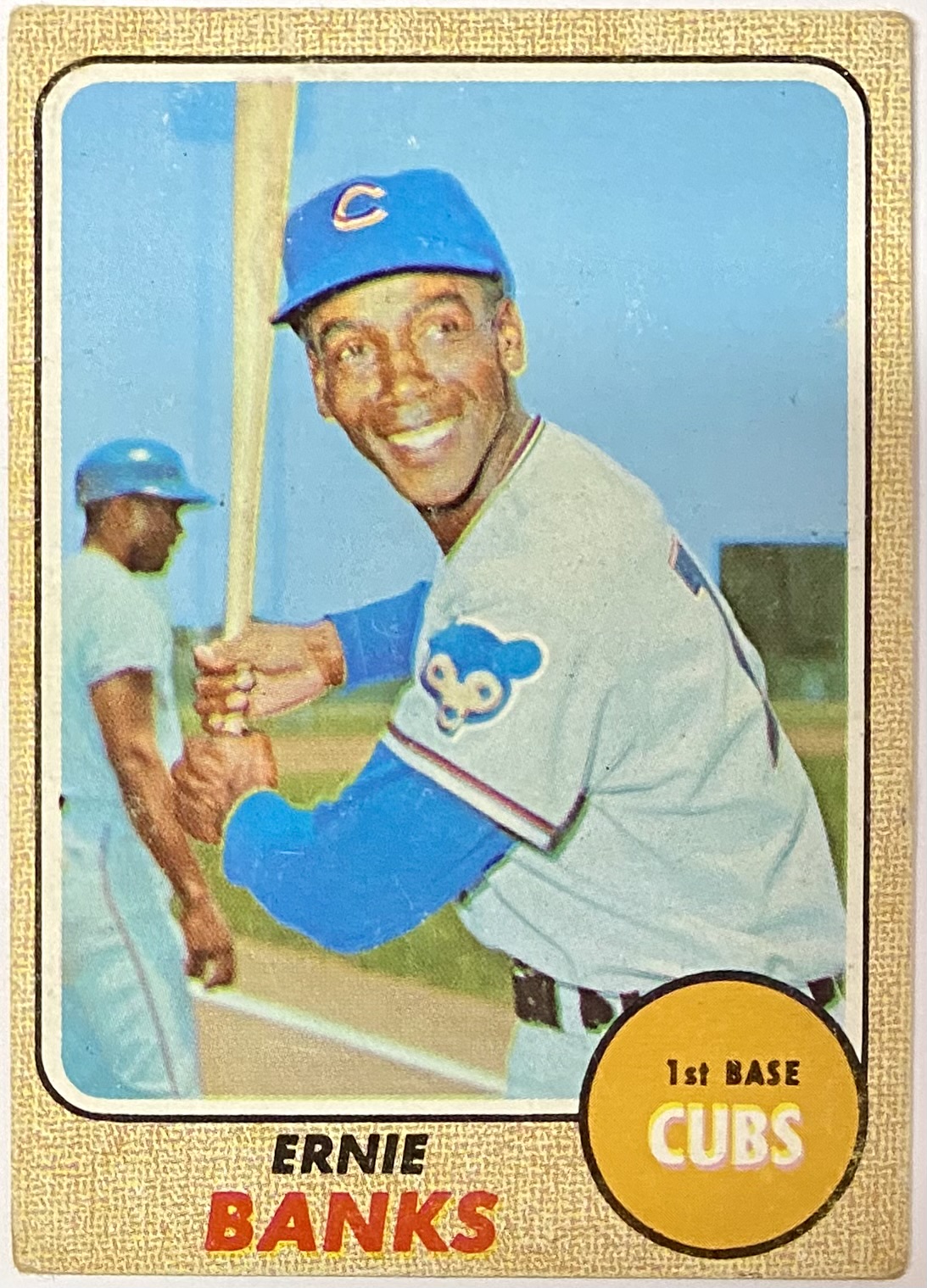 Ernie Banks 1968 Topps Chicago Cubs Baseball Card (HOF) - KBK Sports