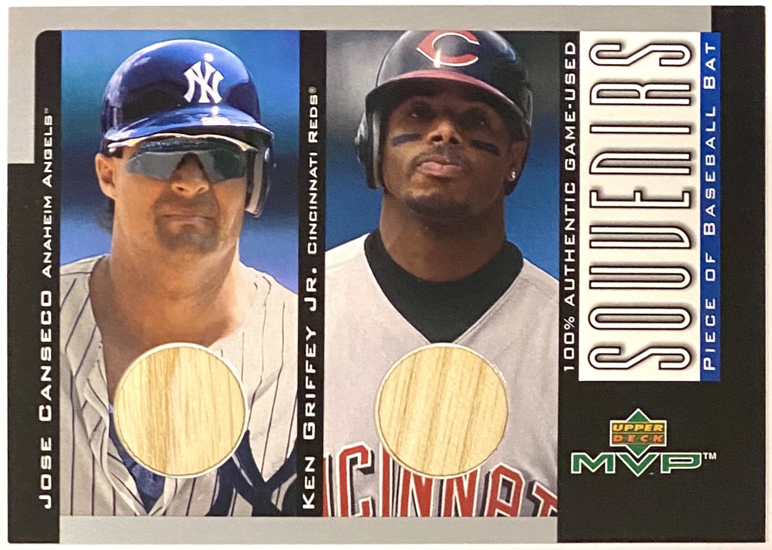 Ken Griffey Jr Jose Canseco Upper Deck Mvp Baseball Souvenirs