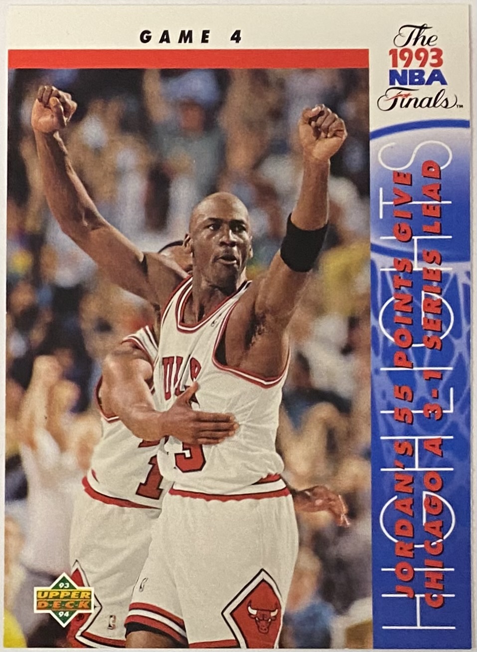 Michael Jordan 1993 94 Upper Deck Chicago Bulls Basketball NBA Finals Card KBK Sports