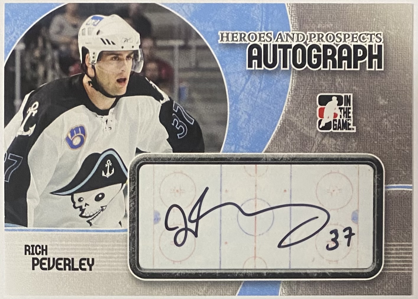 Rich Peverley Autographed 2007-08 In the Game Heroes & Prospects ...