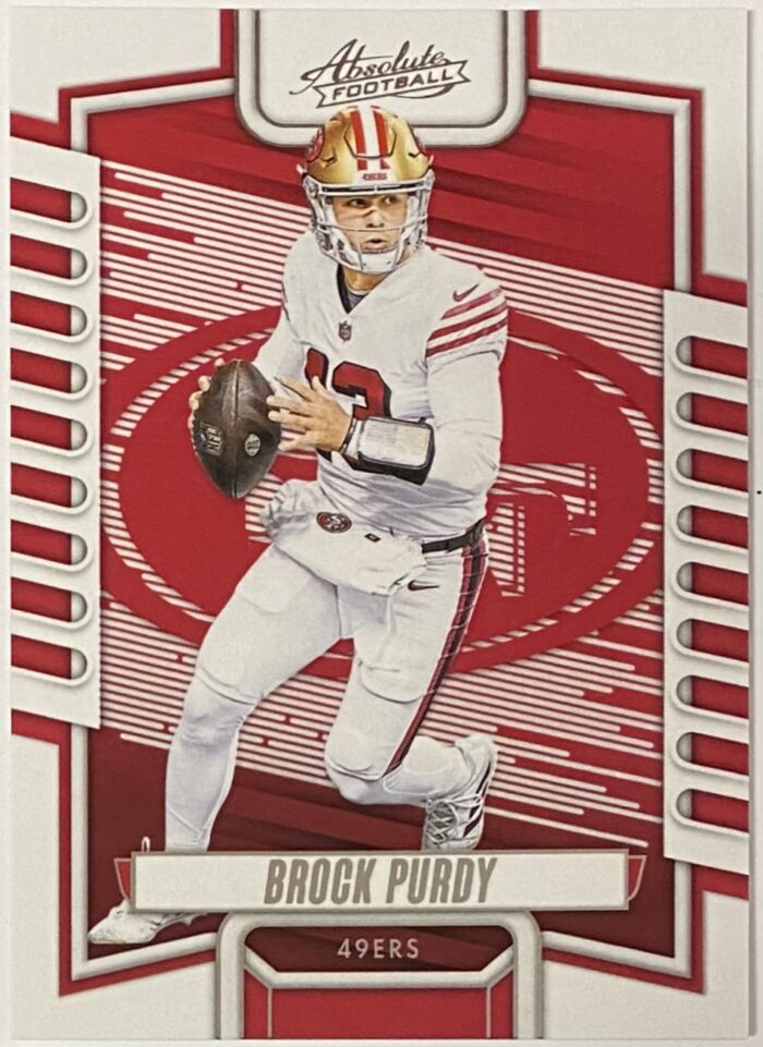 Brock Purdy 2023 Panini Absolute Football San Francisco 49ers Card Kbk Sports 