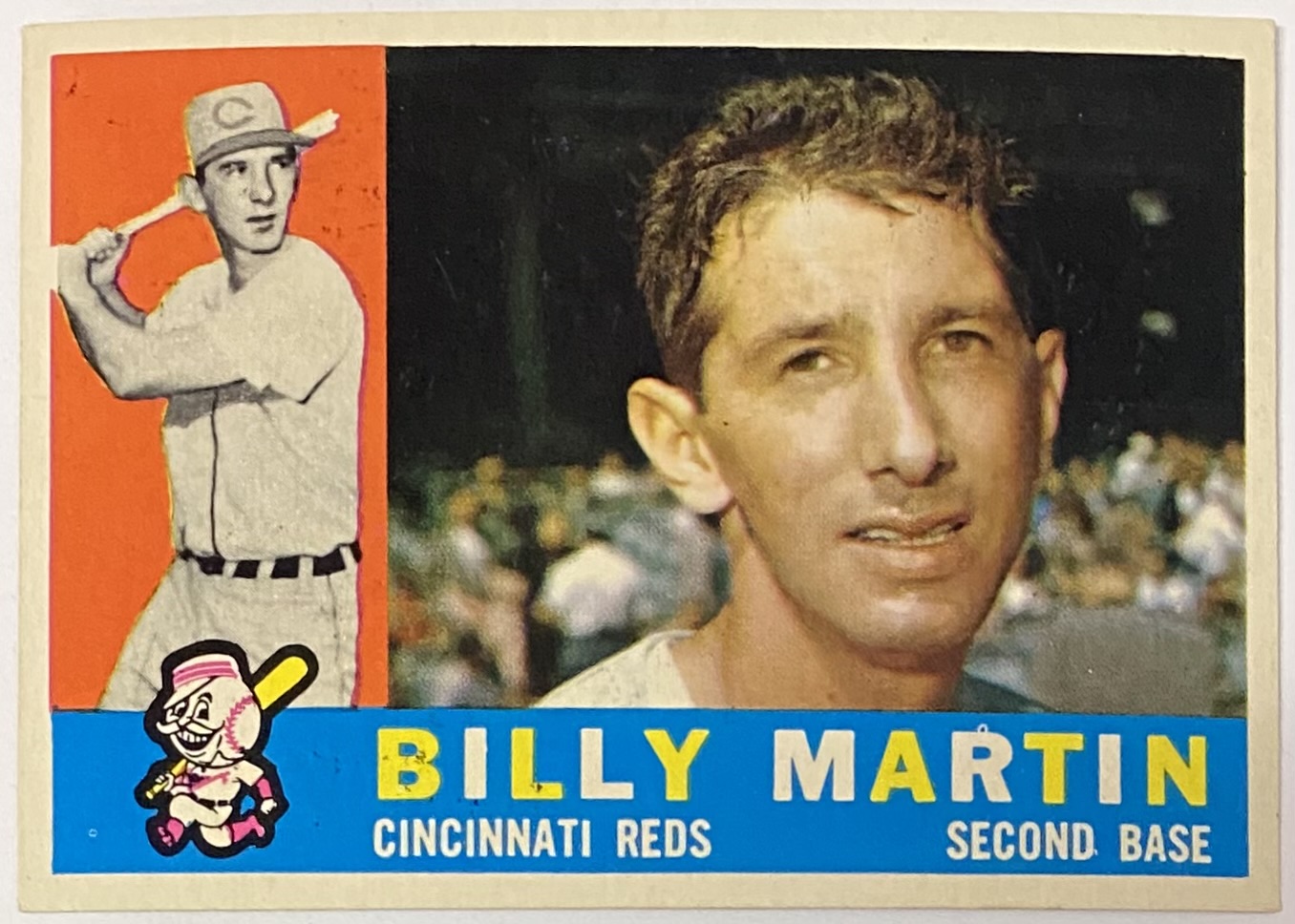 Billy Martin 1960 Topps Cincinnati Reds Baseball Card – KBK Sports