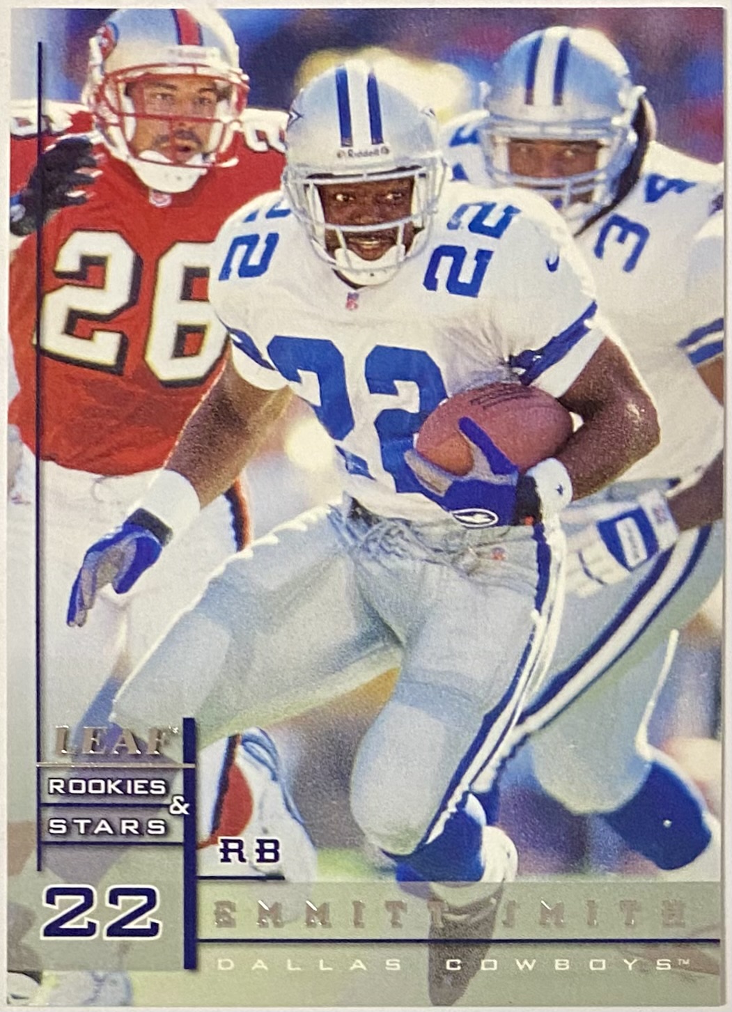 Emmitt Smith 1998 Leaf Rookies & Stars Dallas Cowboys Football Card ...