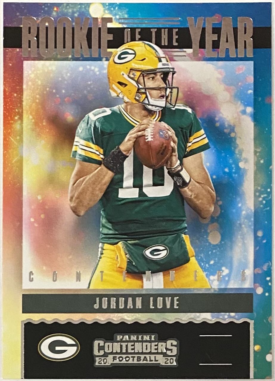 Jordan Love 2020 Panini Contenders Football Green Bay Packers Rookie of ...