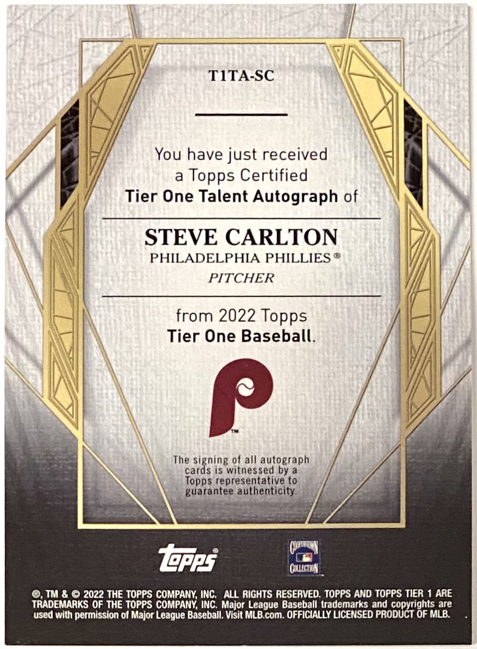 2022 TOPPS TIER1 ON discount CARD NUMBERED AUTO