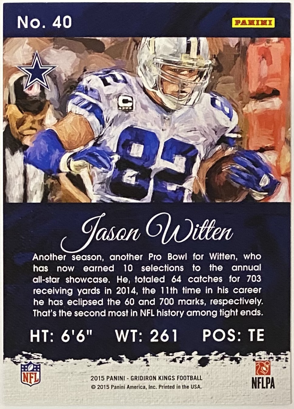 Jason witten orders gridiron jersey