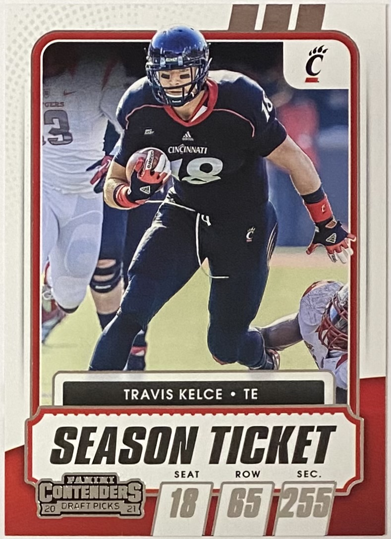 Travis Kelce 2021 Panini Contenders Draft Picks Football Cincinnati ...