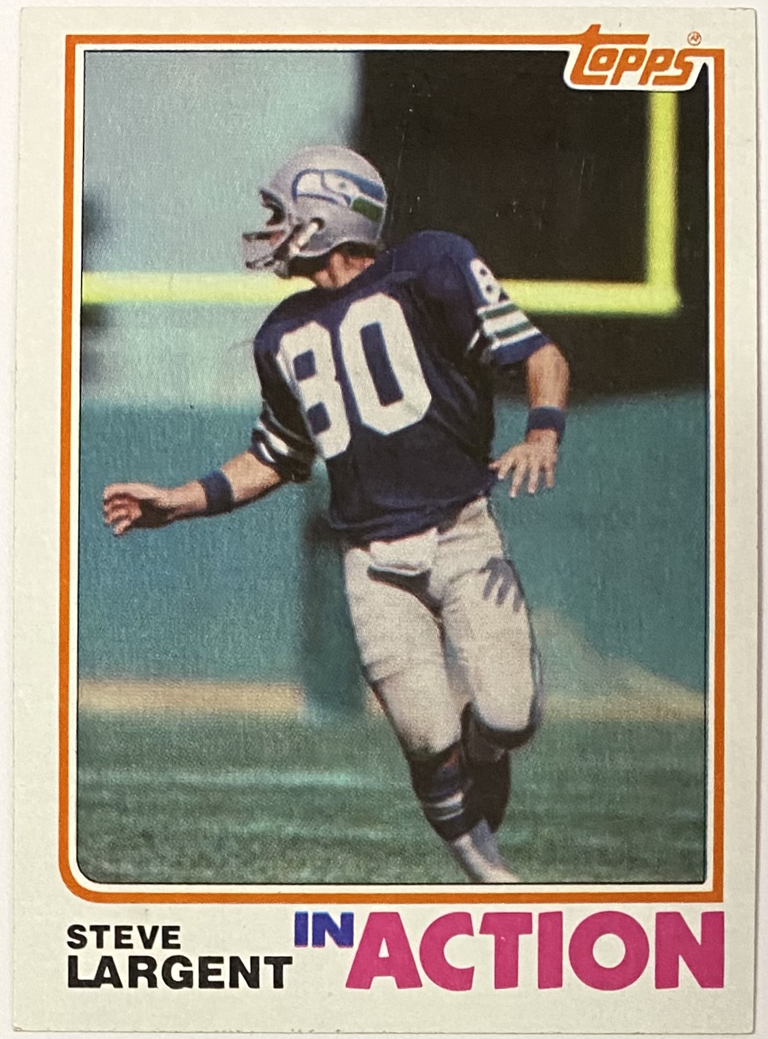 Steve Largent 1982 Topps Seattle Seahawks Football In Action Card – KBK ...