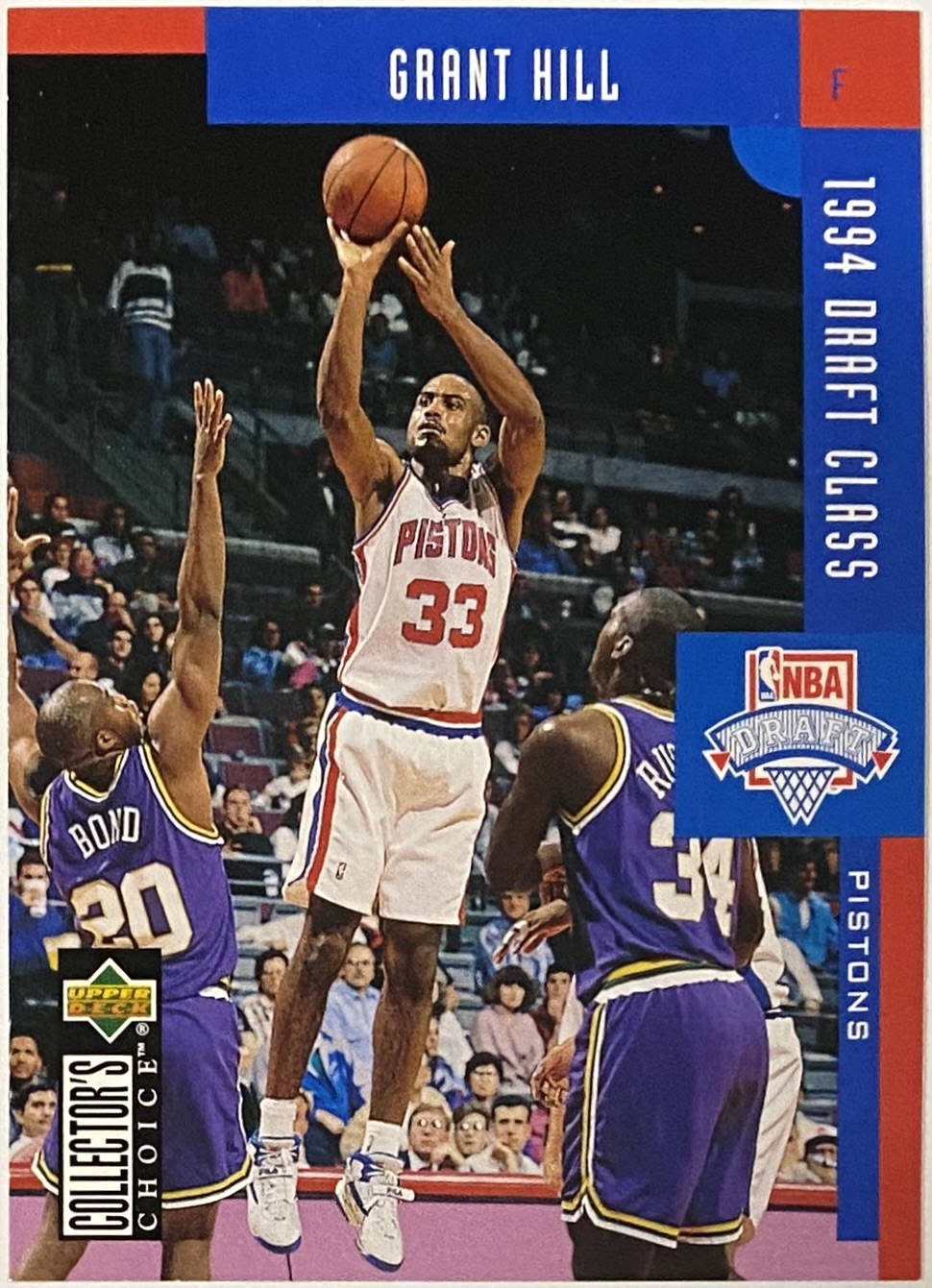 Grant Hill 1994-95 Upper Deck Collector's Choice Detroit Pistons ...