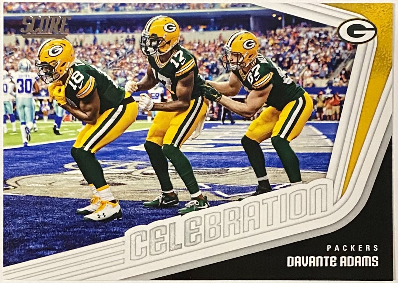 Davante Adams 2018 Panini Score Football Green Bay Packers Celebration ...