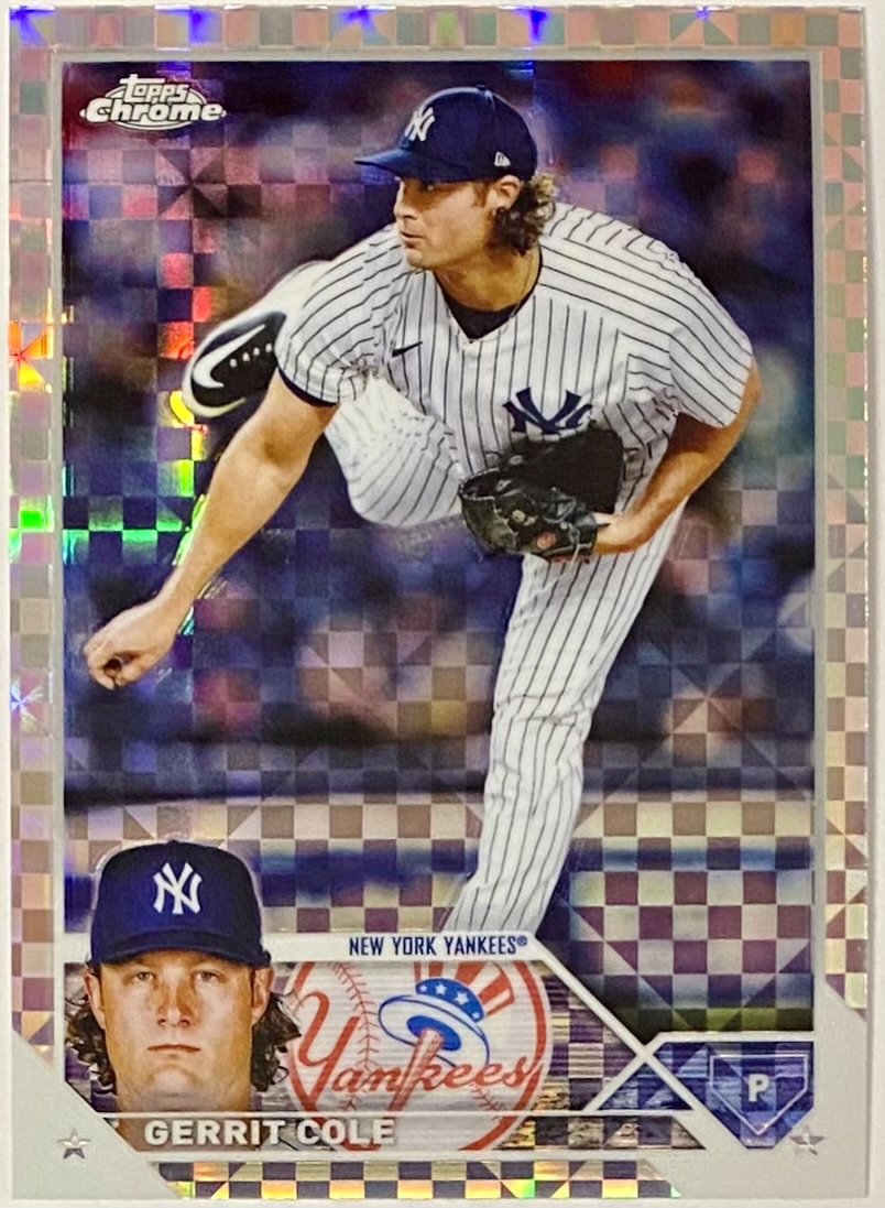 Gerrit Cole 2023 Topps Chrome New York Yankees Baseball X-Fractor Card ...