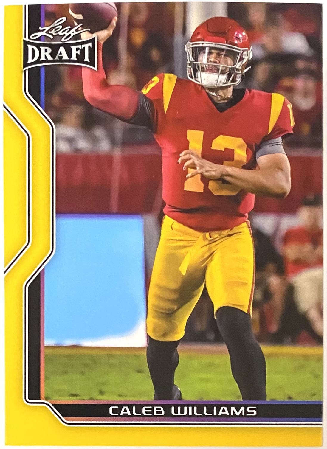 Caleb Williams 2023 Leaf Draft USC Trojans Football Gold Prospect