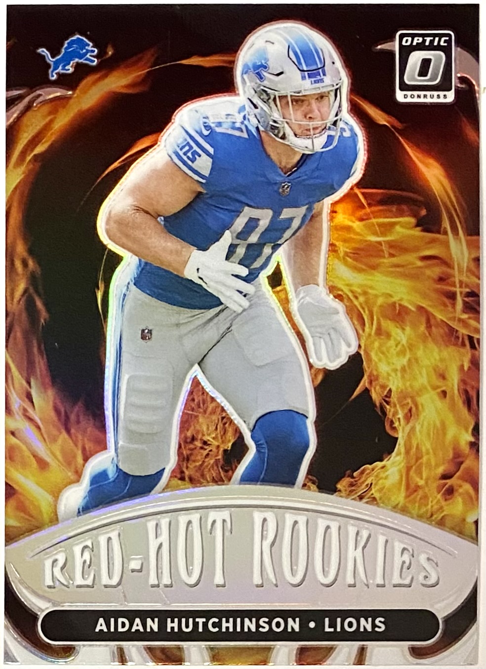 Detroit Lions Aidan Hutchinson Donruss Crunch Time SSP (case shops hit)